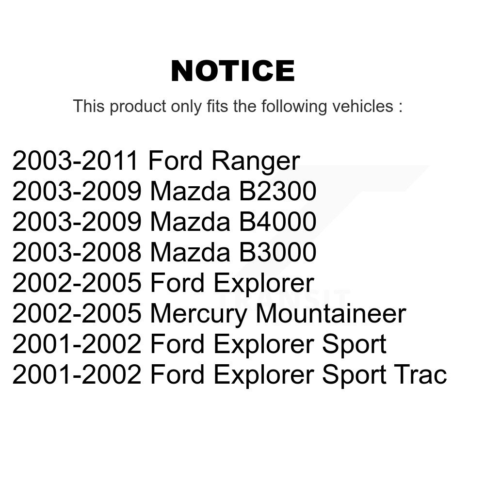 [Front Left] Étalonnier de frein avant gauche pour Ford Ranger Mazda Explorer B4000 B3000 B2300 Sport