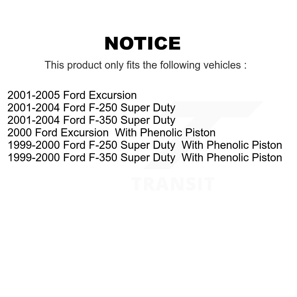 [Front Left] Étau de frein à disque avant gauche pour Ford F-350 Super Duty F-250 Excursion