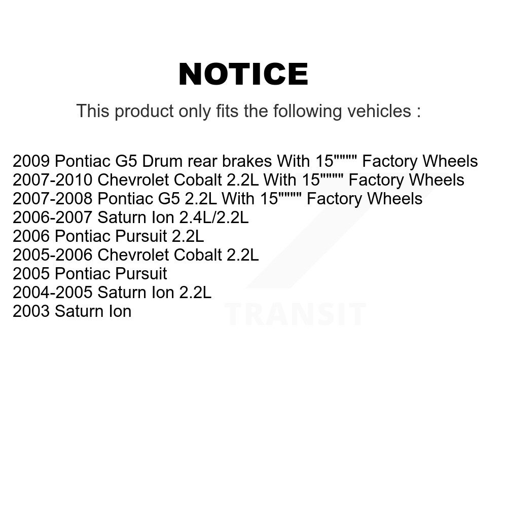 [Avant droite] Étalonnier de frein avant droit pour Chevrolet Cobalt Pontiac G5 Saturn Ion Pursuit