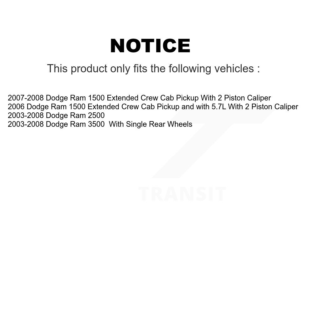 [Arrière gauche] Étalonnier de frein à disque arrière gauche pour Dodge Ram 1500 3500 2500 SLC-18B4895