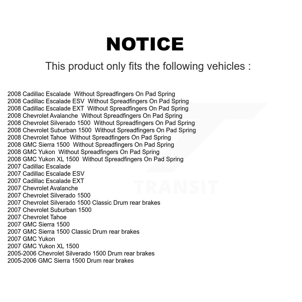 [Front Left] Étalonnier de frein avant gauche pour Chevrolet GMC Silverado 1500 Sierra Avalanche Tahoe