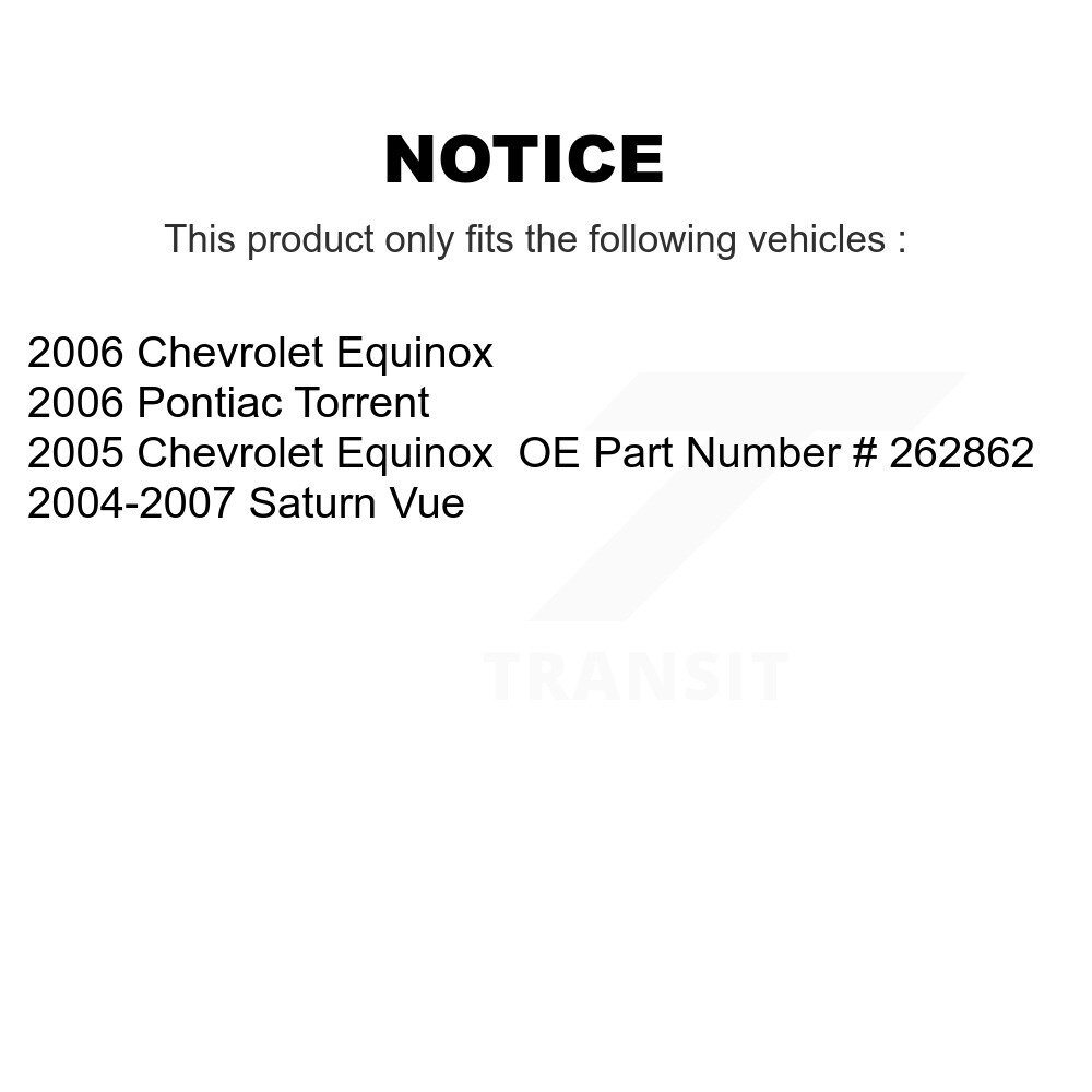 [Front Left] Étalonnier de frein à disque avant gauche pour Chevrolet Equinox Saturne Vue Pontiac Torrent