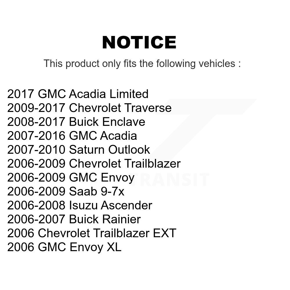 [Avant droite] Étalonnier de frein avant droit pour GMC Chevrolet Acadia Buick Enclave