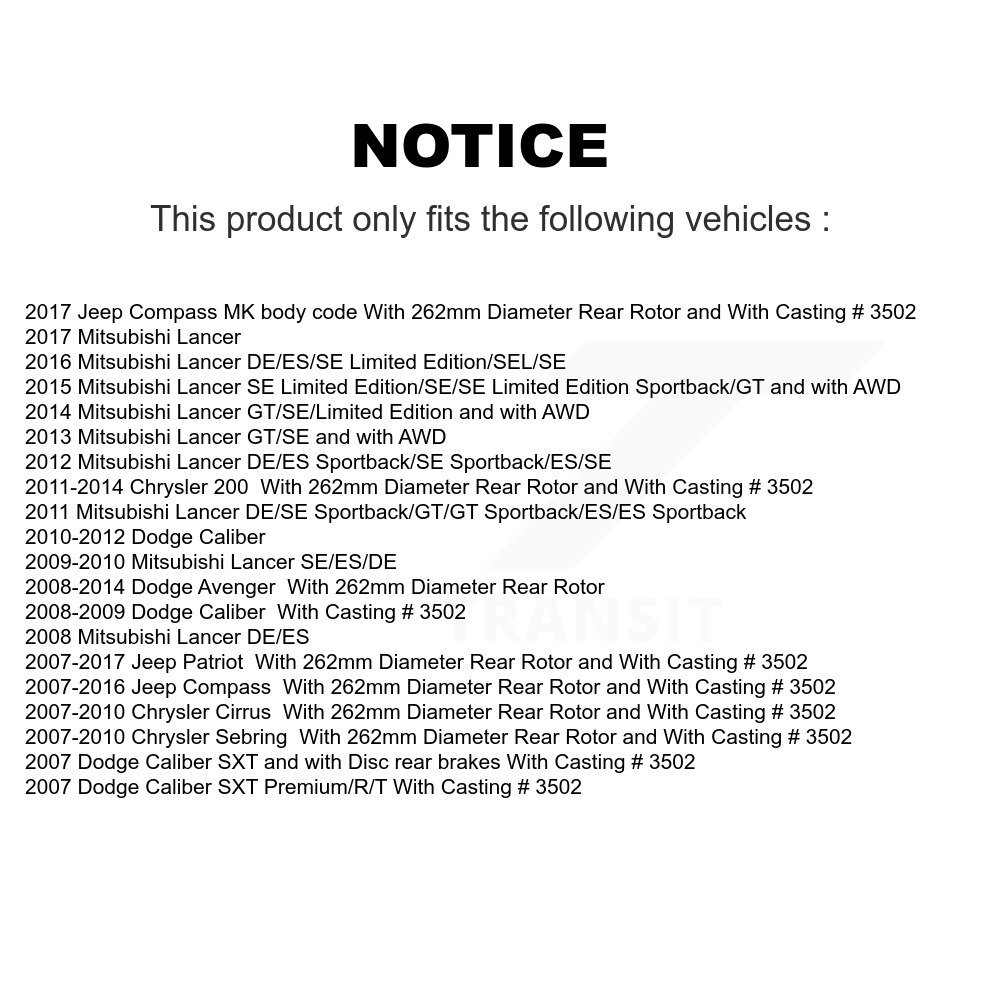 [Arrière droite] Calibre de frein arrière droit pour Jeep Mitsubishi Lancer Patriot Dodge Chrysler 200