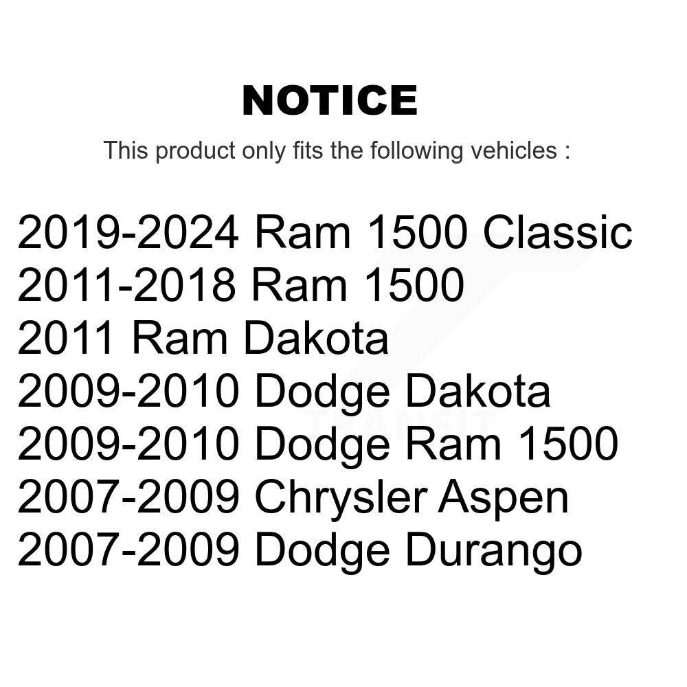 [Avant droite] Étalonnier de frein avant pour Ram 1500 Classic Dodge Dakota Chrysler Aspen Durango