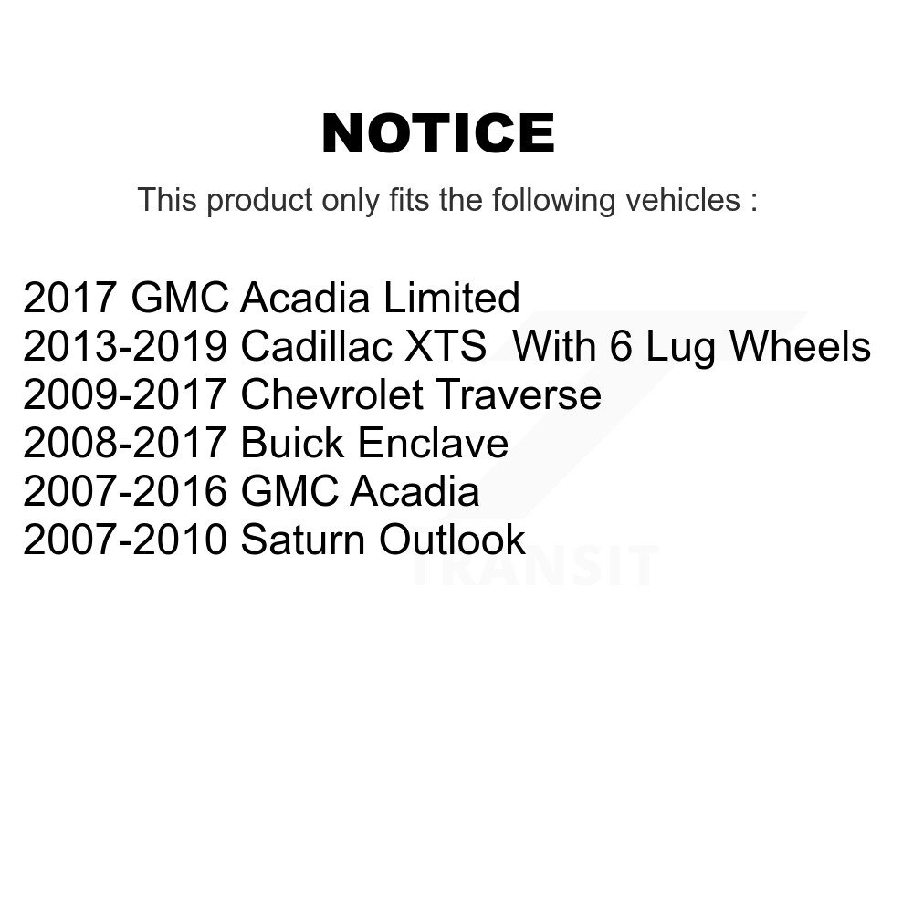 [Arrière droite] Étalonnier de frein arrière droit pour GMC Acadia Buick Enclave Chevrolet Traverse XTS