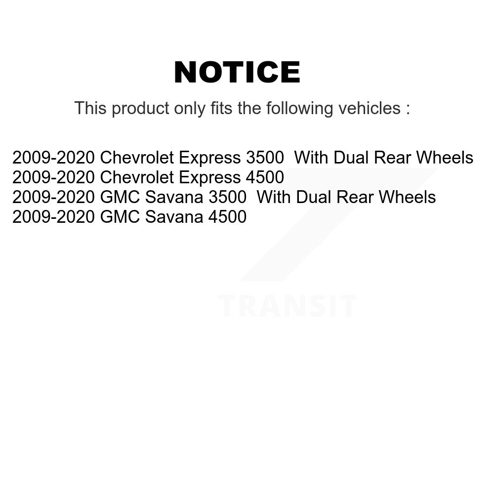 [Arrière gauche] Étalonnier de frein arrière gauche pour 2009-2020 GMC Savana 3500 Chevrolet Express 4500