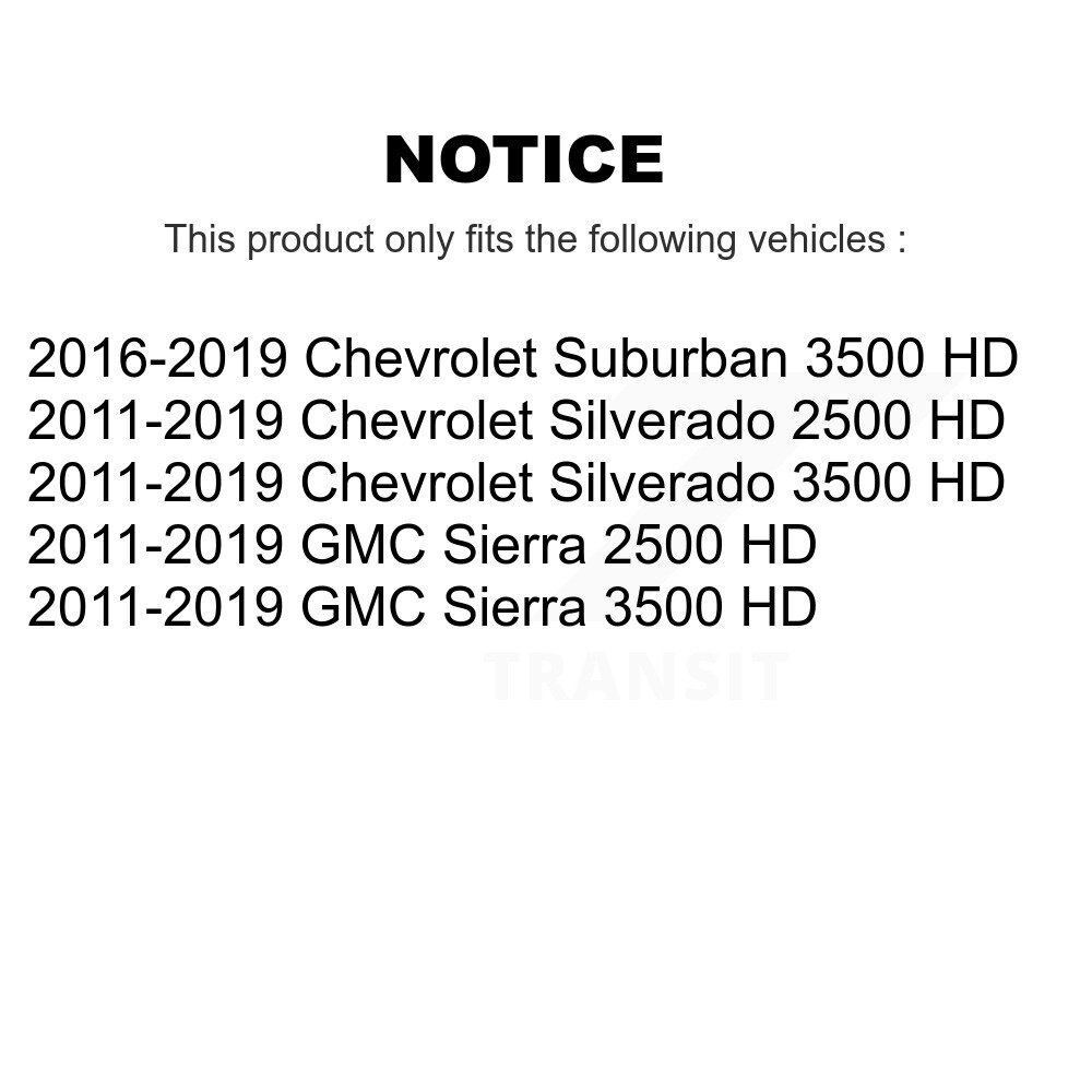 [Front Left] Étalonnier de frein à disque avant gauche pour GMC Chevrolet Sierra 2500 HD Silverado 3500