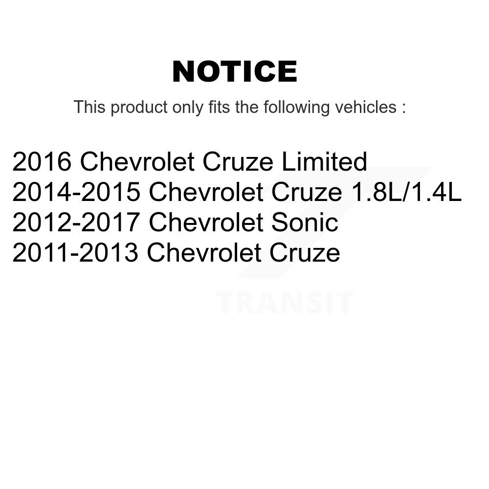 [Front Left] Étalonnier de frein à disque avant gauche pour Chevrolet Cruze Sonic Limited SLC-18B5308