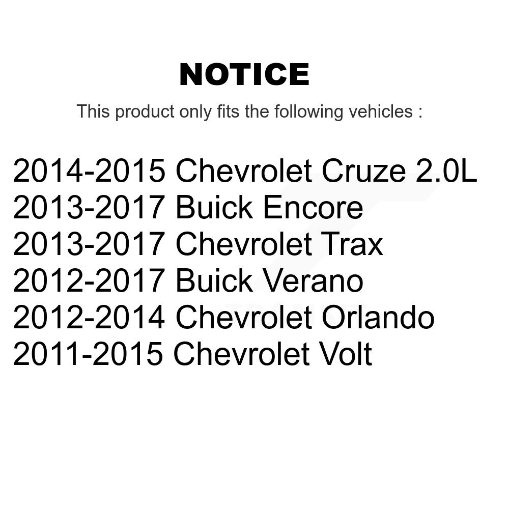 [Avant droite] Calibre de frein avant droit pour Chevrolet Cruze Buick Trax Verano Encore Orlando