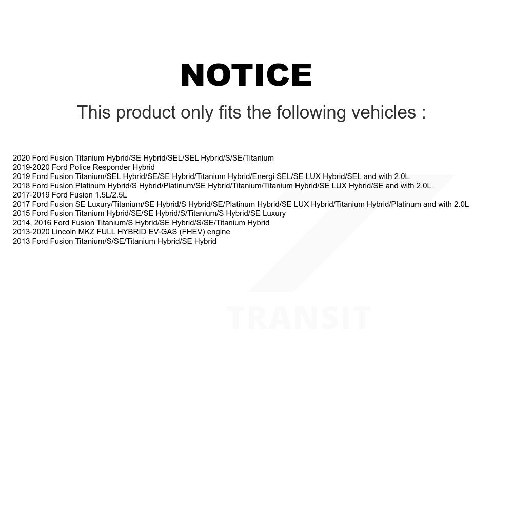 [Front Left] Étalonnier de frein avant gauche pour Ford Fusion Lincoln MKZ Répondeur de police hybride