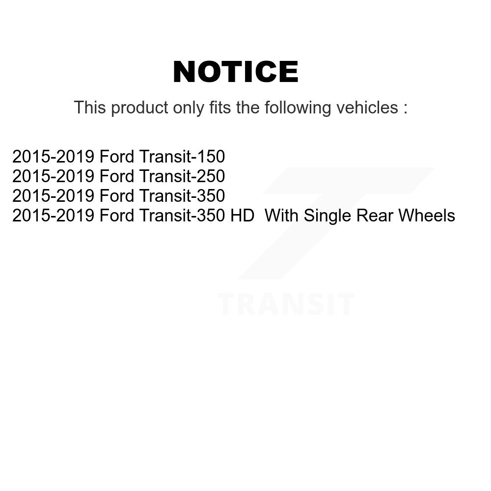 [Front Left] Étalonnier de frein à disque avant gauche pour Ford Transit-250 Transit-150 Transit-350 HD