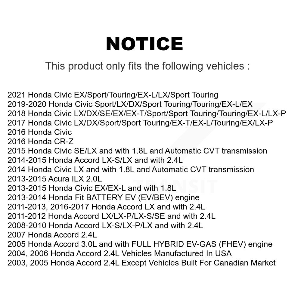 [Front Left] Calibre de frein à disque avant gauche pour Honda Civic Accord Fit Acura ILX CR-Z