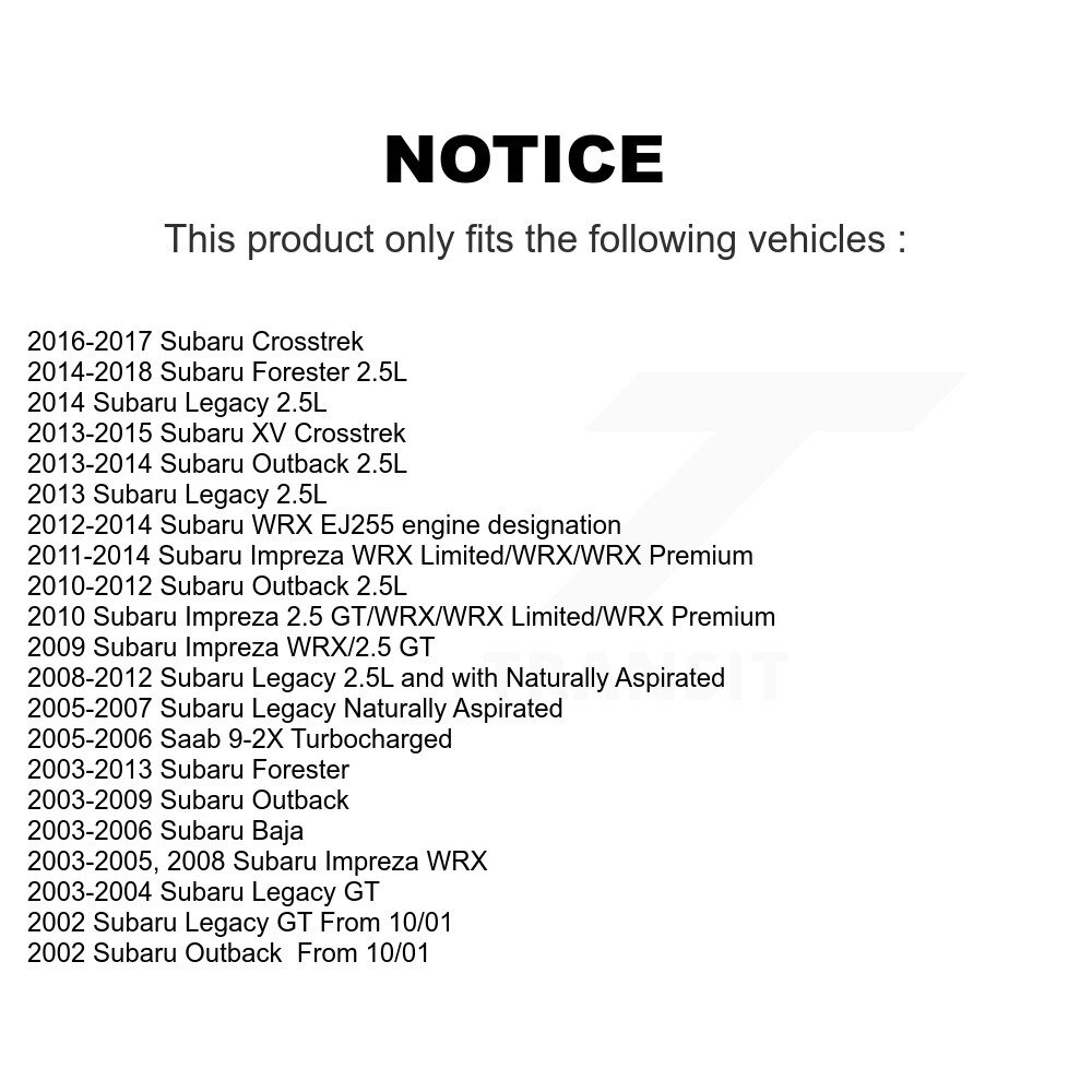 [Avant droite] Etrier de frein avant droit pour Subaru Forester Impreza Outback XV Crosstrek Baja