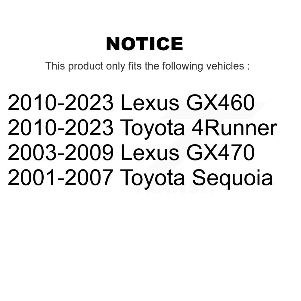 [Arrière gauche] Étalonnier de frein à disque arrière gauche pour Toyota 4Runner Lexus GX460 Sequoia GX470