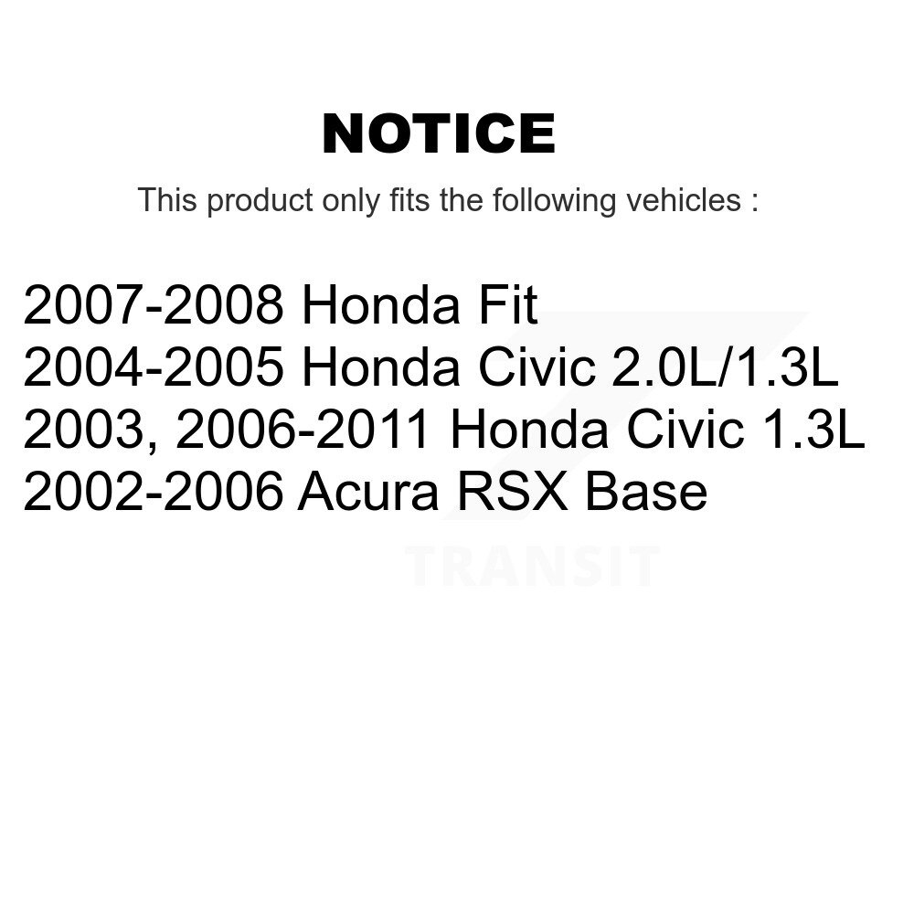 [Front Left] Etrier de frein à disque avant pour Honda Civic Fit Acura RSX SLC-19B2796