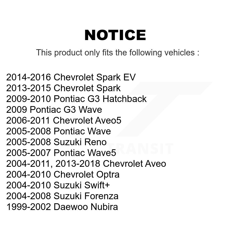 [Avant droite] Étalonnier de frein avant droit pour Chevrolet Aveo Pontiac Aveo5 Wave Spark G3 Optra