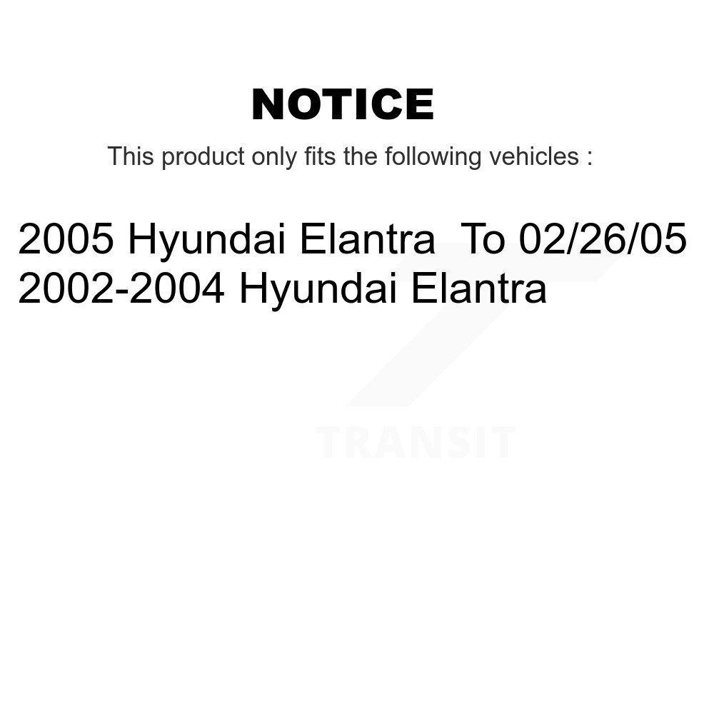 [Front Left] Étalonnier de frein à disque avant gauche pour Hyundai Elantra SLC-19B2848