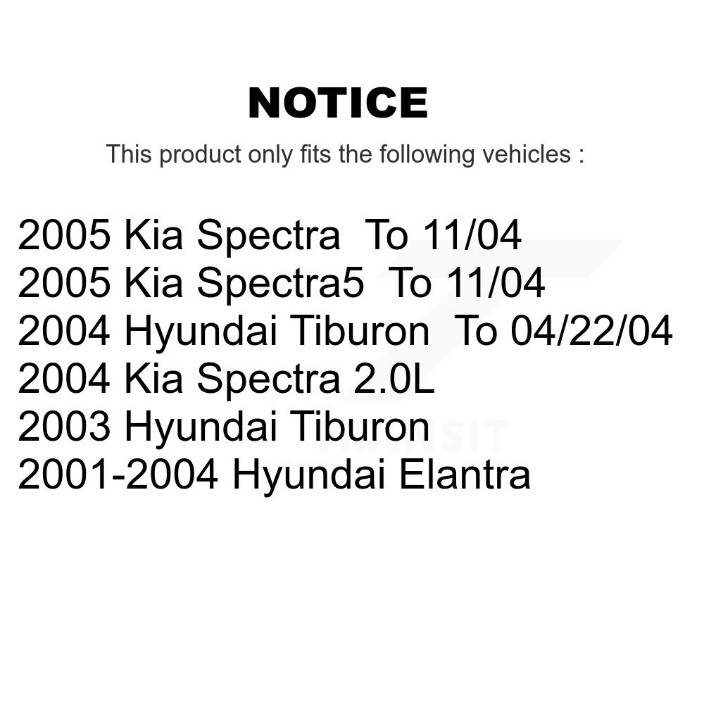[Arrière droite] Étau de frein à disque arrière droit pour Hyundai Elantra Kia Spectra Tiburon Spectra5