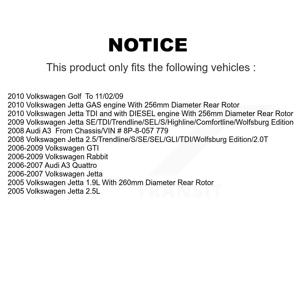 [Arrière droite] Étalonnier de frein arrière droit pour Volkswagen Jetta Rabbit Golf GTI Audi A3 Quattro