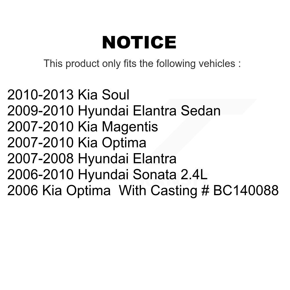 [Avant droite] Étalonnier de frein avant droit pour Hyundai Elantra Kia Sonate d'âme Optima Magentis
