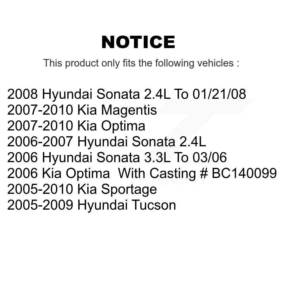 [Arrière gauche] Étalonnier de frein à disque arrière pour Hyundai Tucson Kia Sportage Sonata Optima Magentis