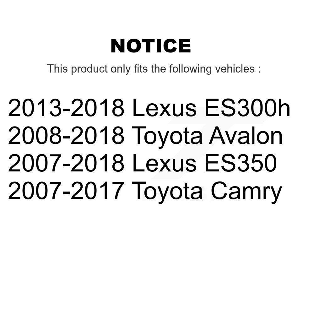 [Front Left] Étalon de frein à disque avant gauche pour Toyota Camry Lexus ES350 Avalon ES300h
