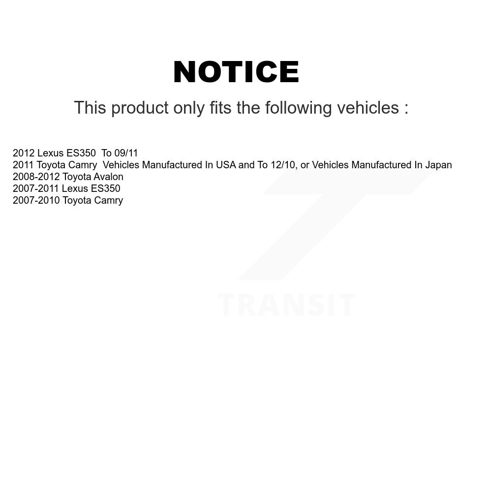 [Arrière droite] Étalonnier de frein à disque arrière droit pour Toyota Camry Lexus ES350 Avalon SLC-19B3130