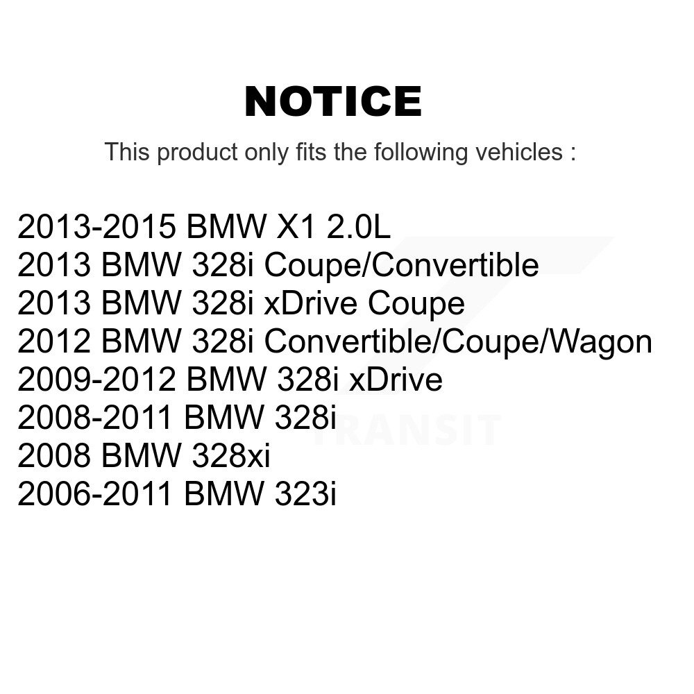[Front Left] Étalonnier de frein à disque avant gauche pour BMW 328i xDrive 323i X1 328xi SLC-19B3361