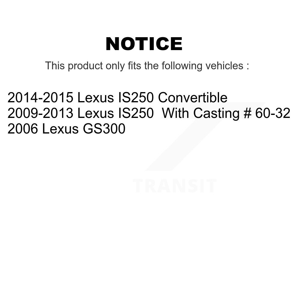 [Front Left] Étalonnier de frein à disque avant gauche pour Lexus IS250 GS300 SLC-19B6041