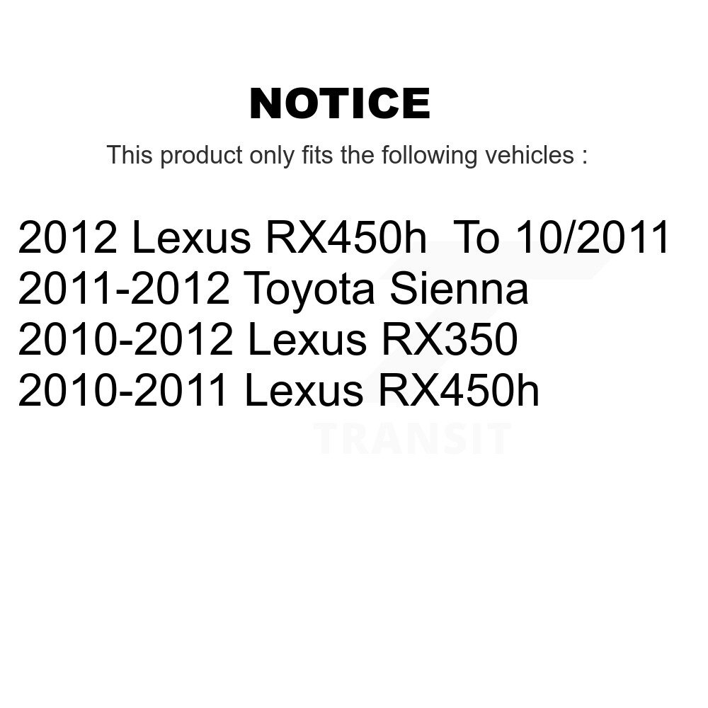 [Arrière droite] Étalonnier de frein à disque arrière droit pour Toyota Sienna Lexus RX350 RX450h SLC-19B6280