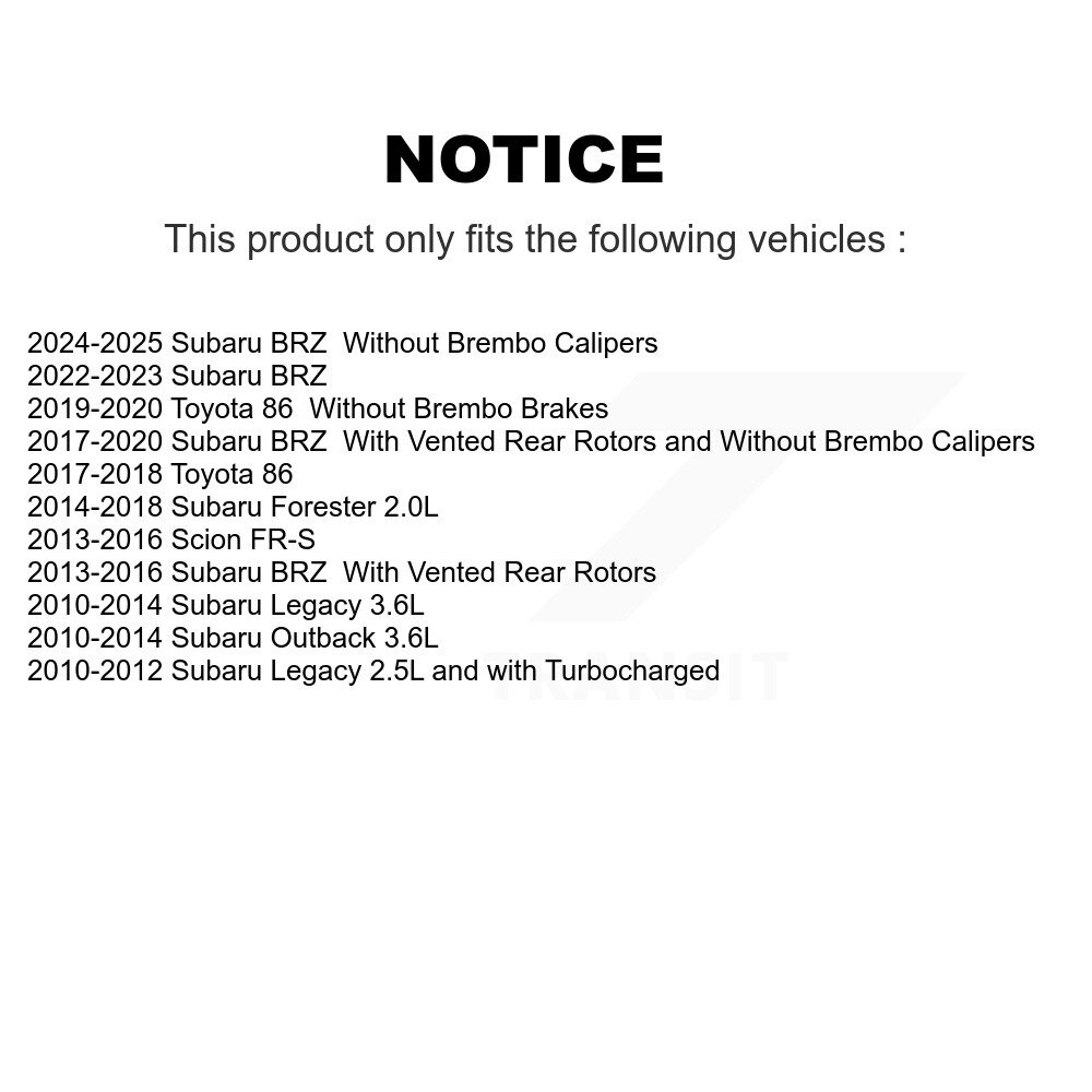 [Arrière gauche] Étalonnier de frein à disque arrière gauche pour la forêt Subaru Outback Legacy SLC-19B6377