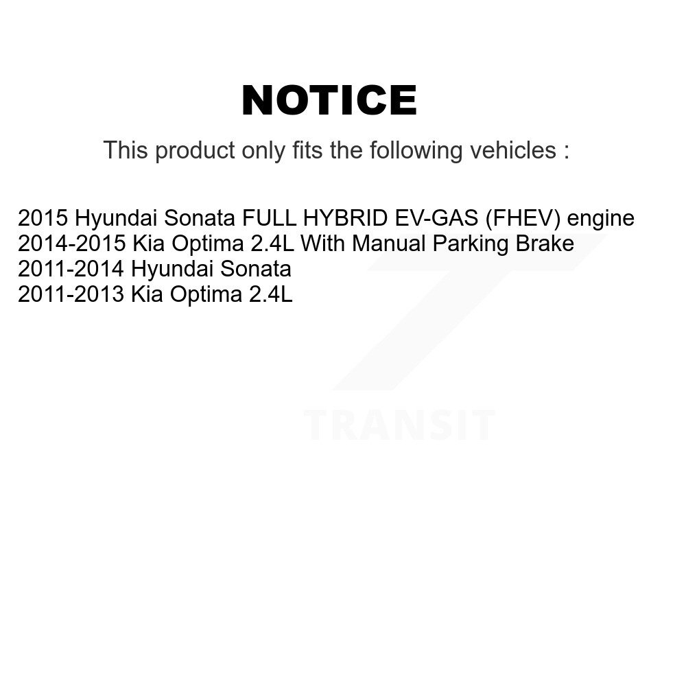 [Arrière gauche] Étau de frein à disque arrière gauche pour Hyundai Sonata Kia Optima SLC-19B6457
