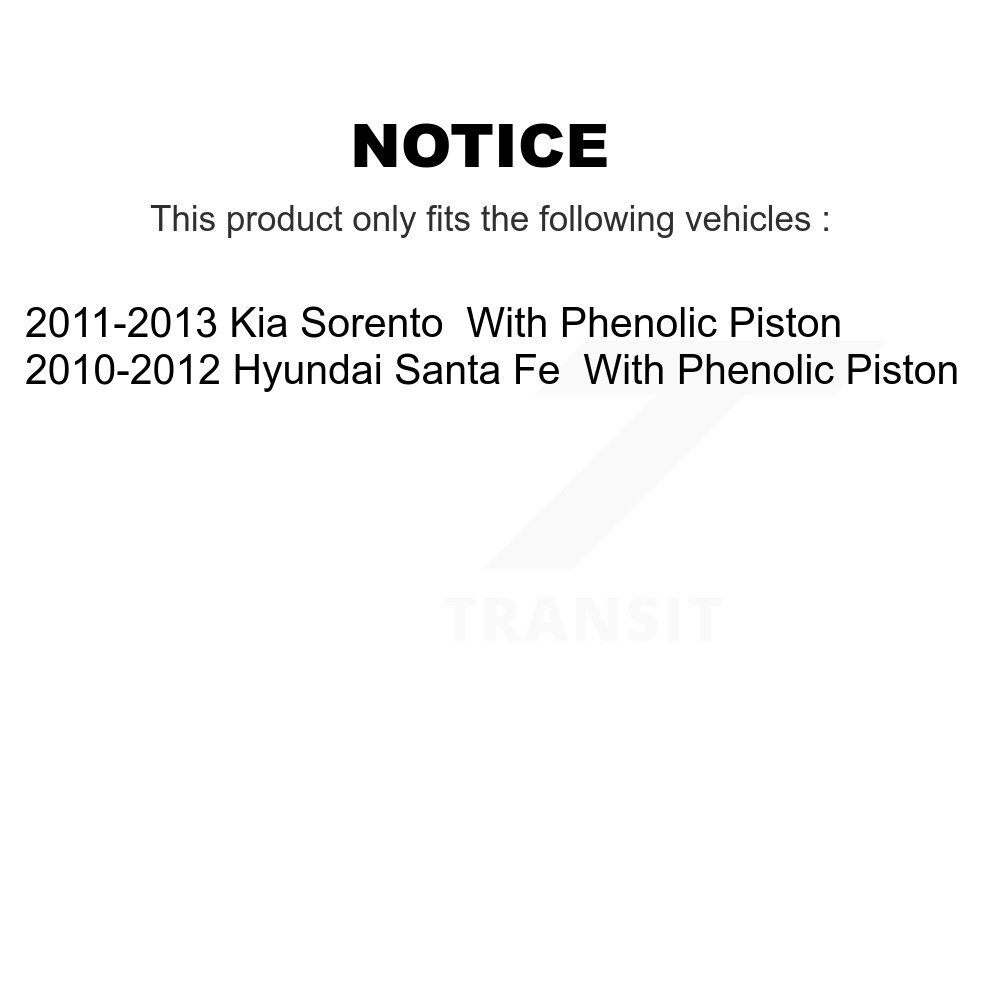 [Avant droite] Calibre de frein à disque avant droit pour Hyundai Santa Fe Kia Sorento SLC-19B6462