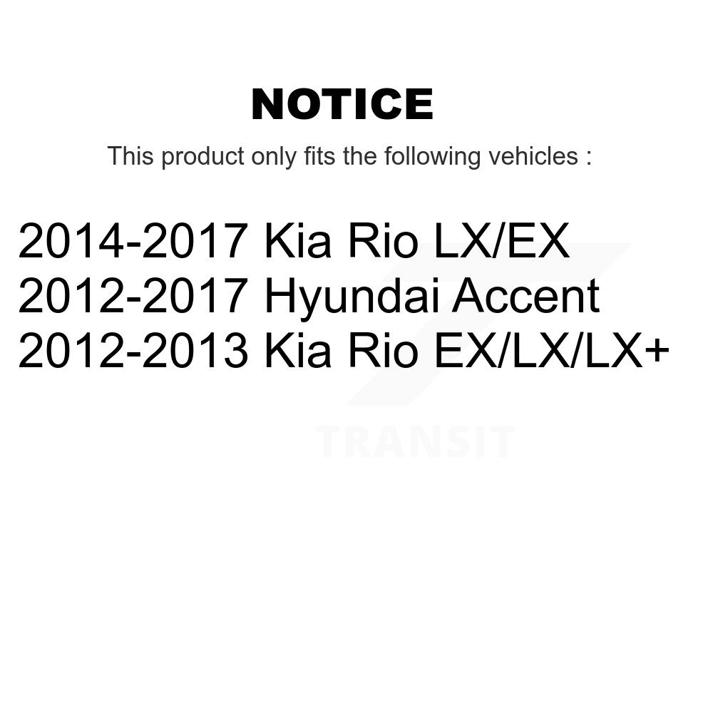 [Front Left] Étalonnier de frein à disque avant gauche pour Hyundai Accent Kia Rio SLC-19B6794