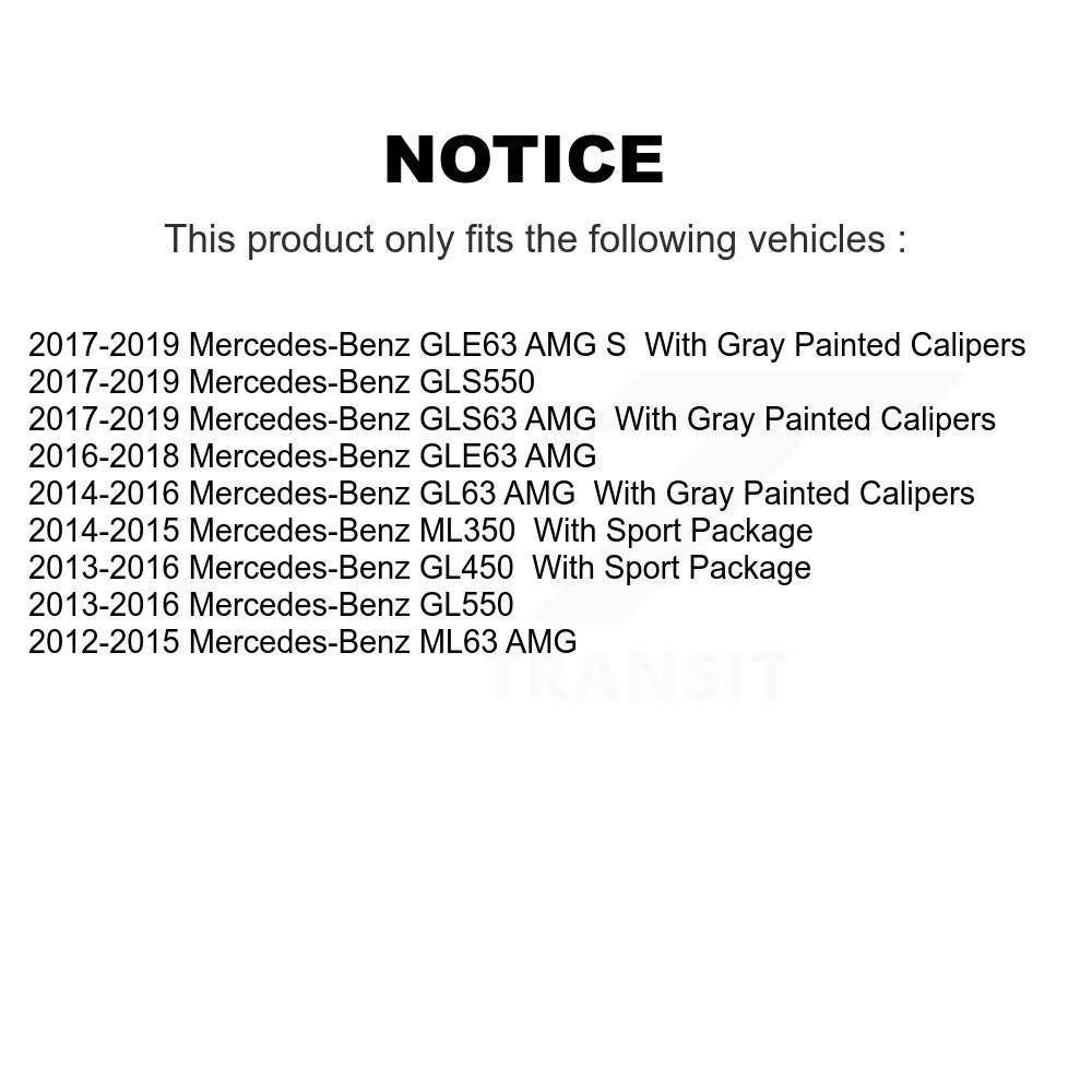 [Arrière droite] Étalonnier de frein arrière droit pour Mercedes-Benz ML350 GL550 GLS550 GLE63 AMG S ML63