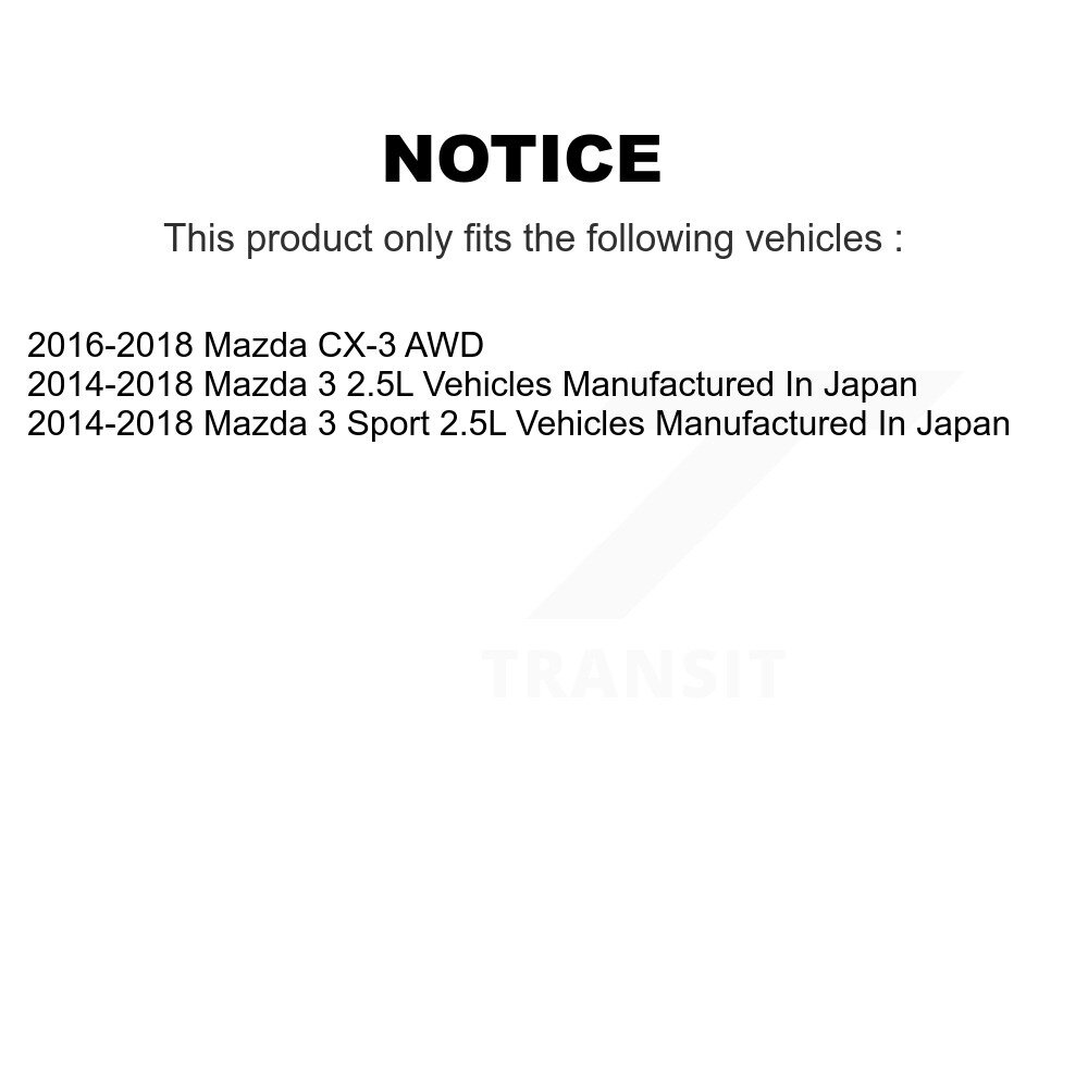 [Front Left] Étalonnier de frein à disque avant gauche pour Mazda 3 CX-3 Sport SLC-19B7158A