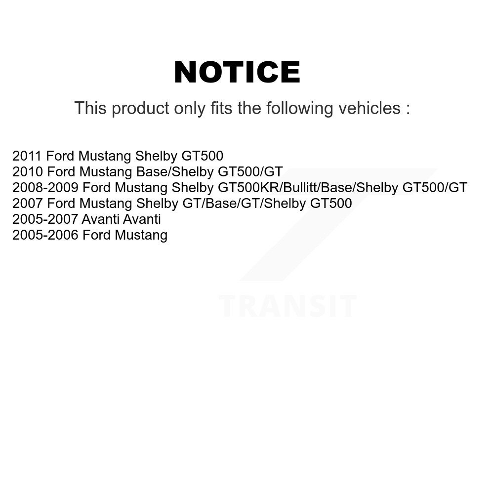 [Arrière] Plaquettes de frein en céramique arrière pour Ford Mustang Avanti TEC-1082