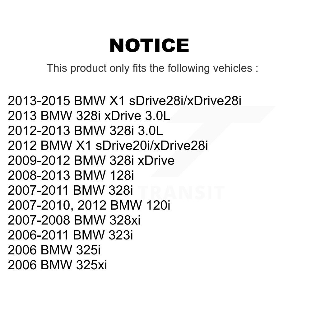 [Arrière] Plaquettes de frein arrière en céramique pour BMW 328i xDrive X1 323i 128i 328xi 325i 325x Les