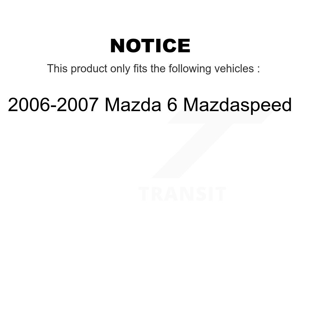 [Front] Plaquettes de frein à disque en céramique avant pour 2006-2007 Mazda 6 Mazdaspeed TEC-1186