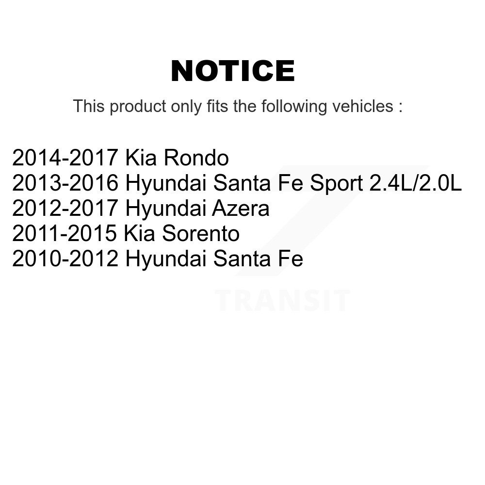 [Front] Plaquettes de frein en céramique pour Hyundai Santa Fe Sport Kia Sorento Rondo Azera
