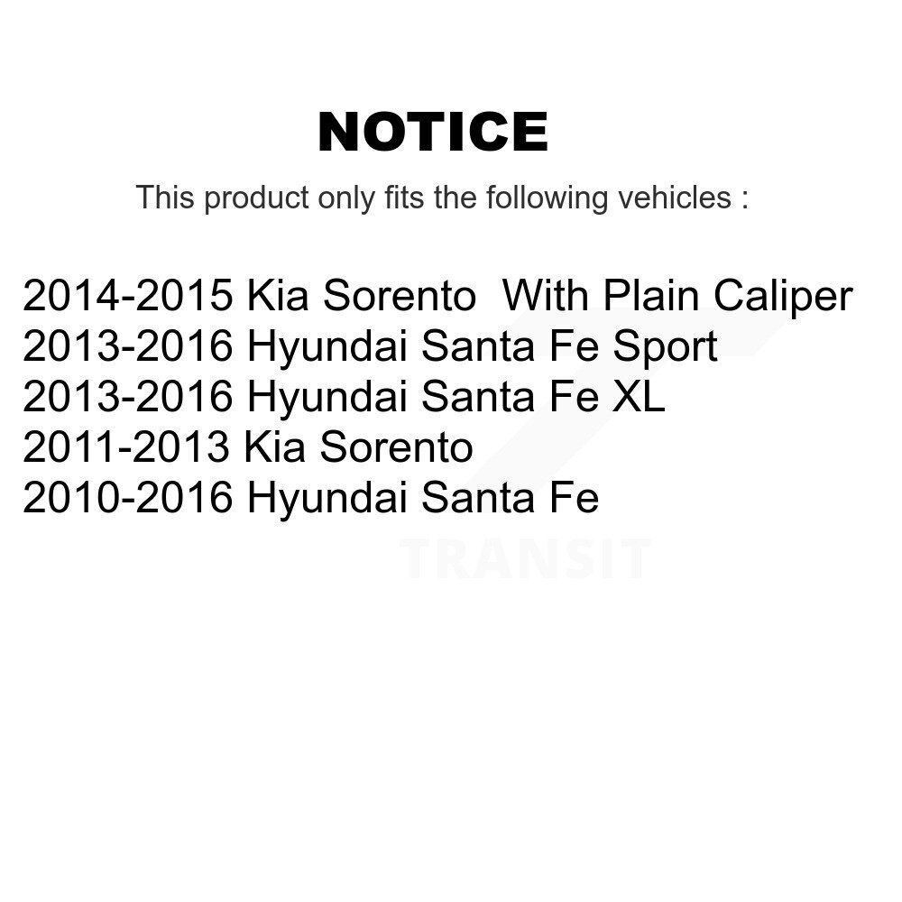 [Arrière] Plaquettes de frein en céramique arrière pour Hyundai Santa Fe Sport Kia Sorento XL TEC-1439
