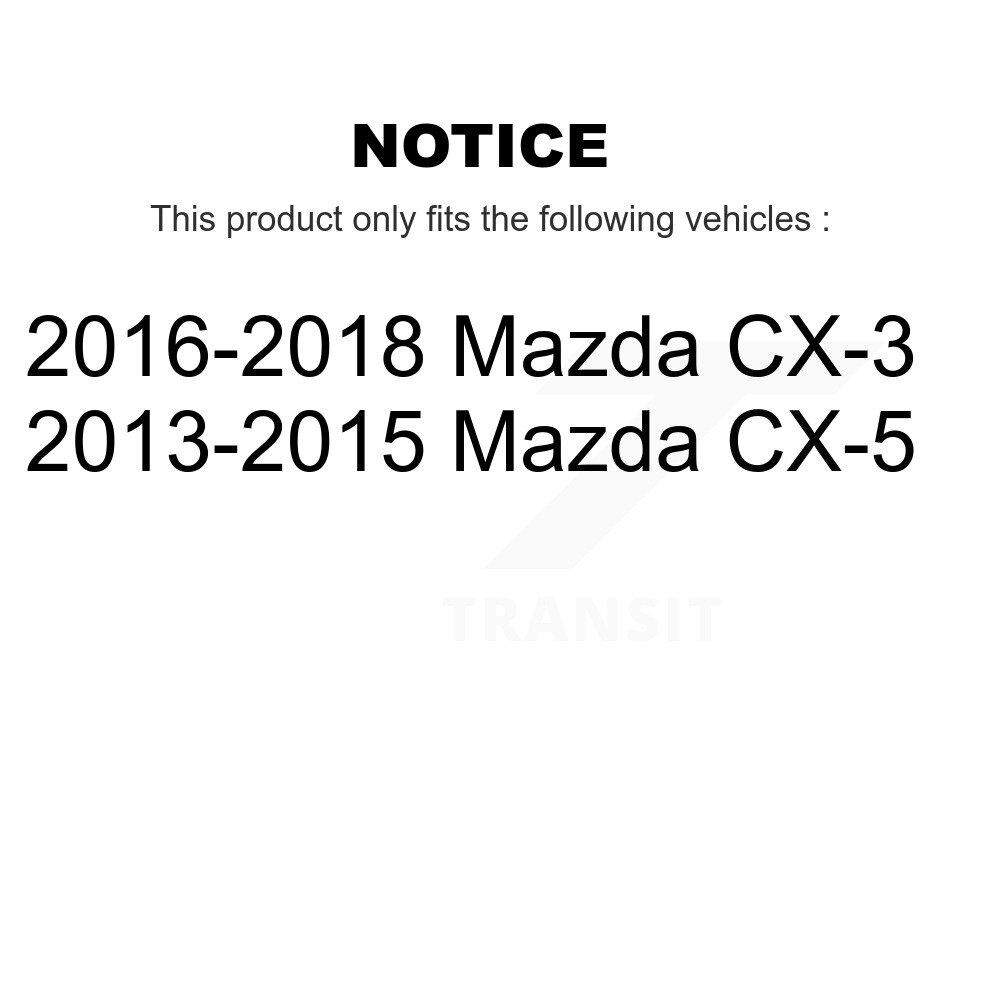 [Arrière] Plaquettes de frein arrière en céramique pour Mazda CX-5 CX-3 TEC-1624