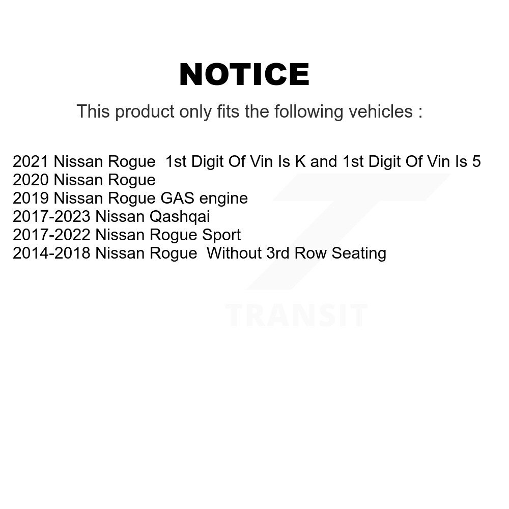 [Front] Plaquettes de frein à disque en céramique avant pour Nissan Rogue Sport Qashqai TEC-1737