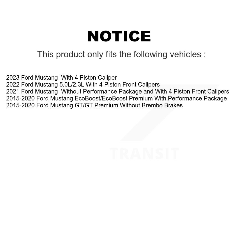 [Front] Plaquettes de frein avant en céramique pour Ford Mustang TEC-1784