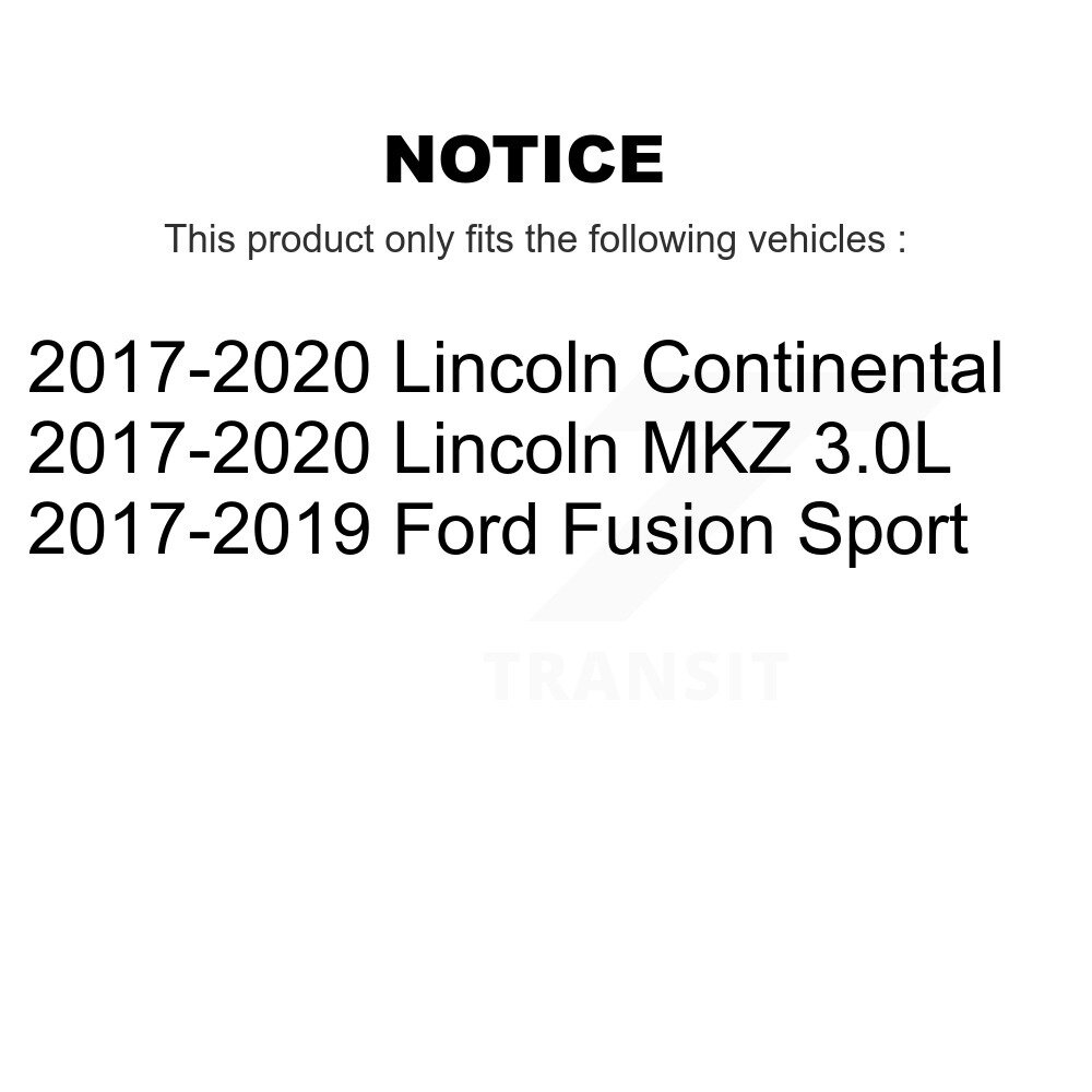 [Front] Plaquettes de frein en céramique avant pour Ford Fusion Lincoln MKZ Continental TEC-1818A