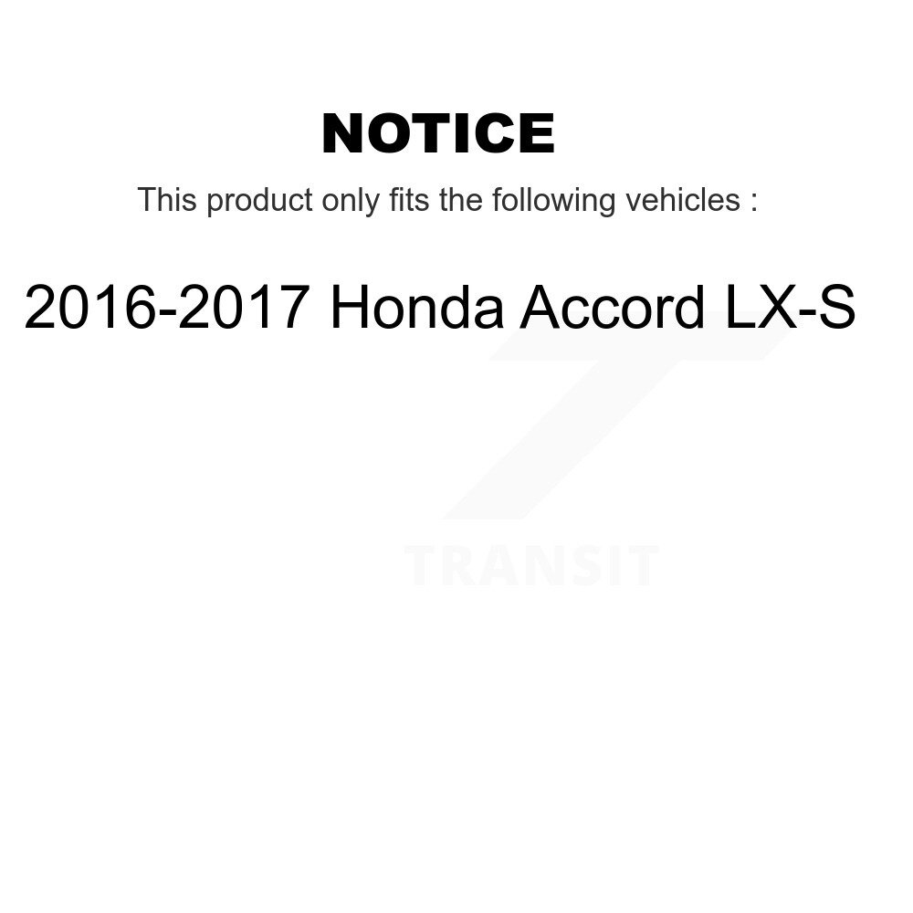 [Front] Plaquettes de frein pour disques de céramique avant pour 2016-2017 Honda Accord LX-S TEC-1860