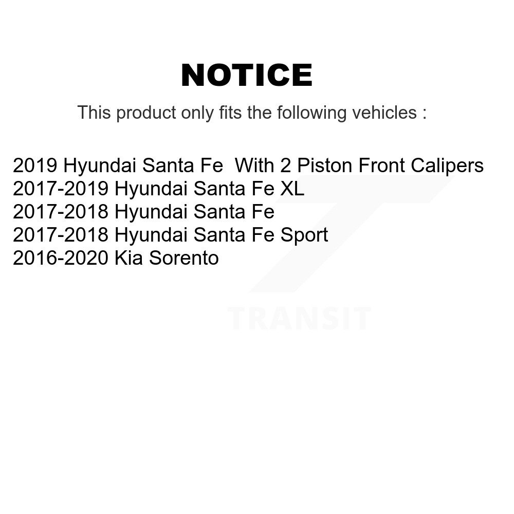 [Arrière] Frein à disque en céramique arrière Plaquettes Pour Kia Sorento Hyundai Santa Fe Sport XL TEC-1916