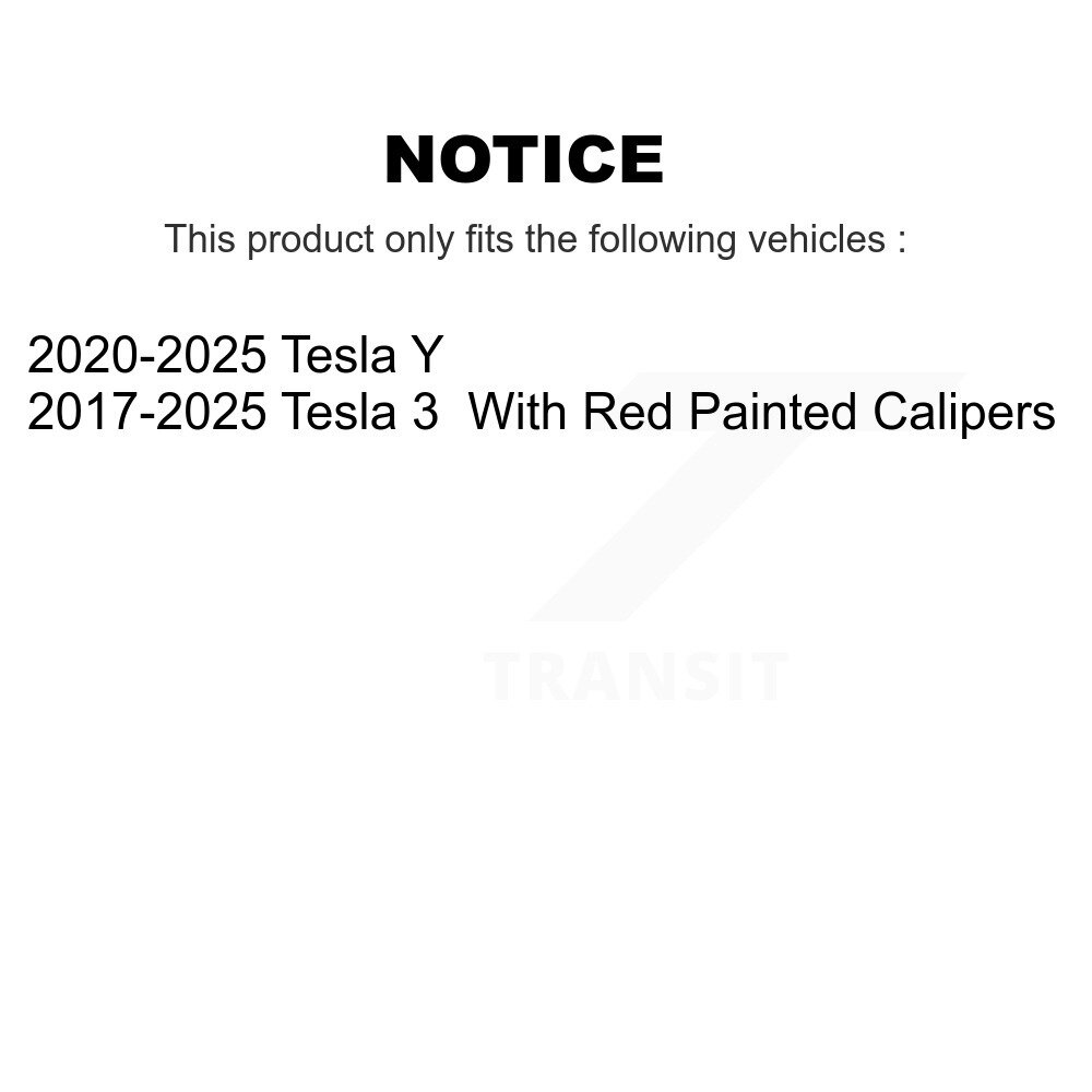 [Front] Plaquettes de frein à disque céramique pour Tesla 3 Y TEC-2399
