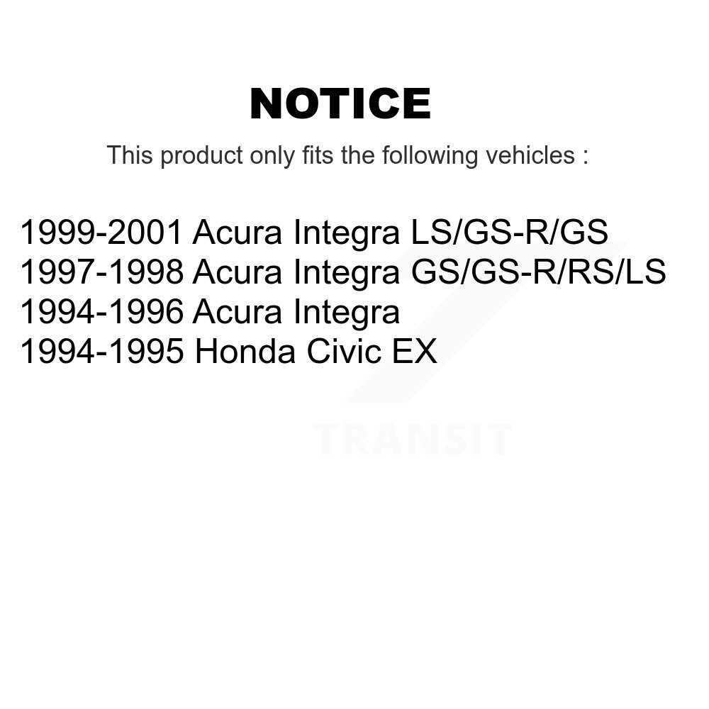 [Front] Plaquettes de frein en céramique avant pour Acura Integra Honda Civic TEC-617